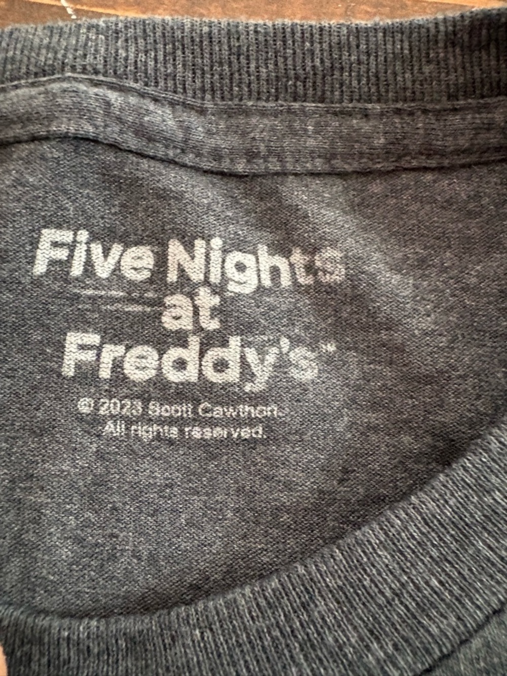 **FIVE NIGHTS AT FREDDY’S** Kids Graphic Tee - Charcoal VINTAGE MEDIUM M - Picture 5 of 10